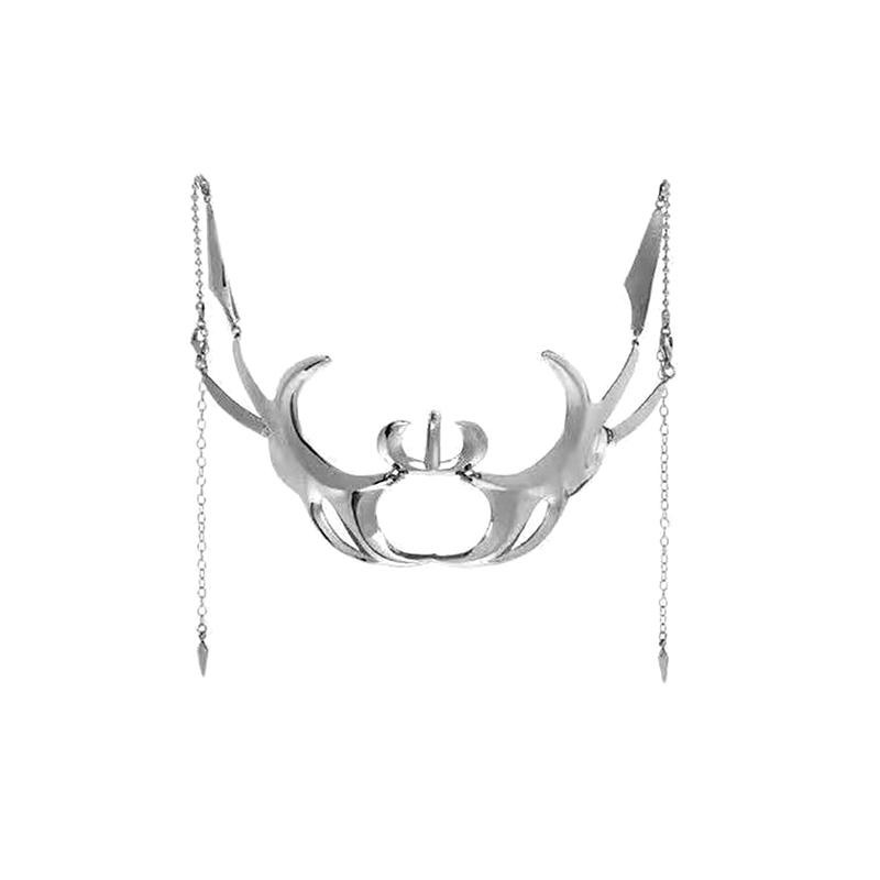 Панк-инопланетянин, приличный нос, механическая маска, косплей, подбородок, готические маски, металлическое лицо, ношение, аксессуары для вечеринки-маскарада на Хэллоуин