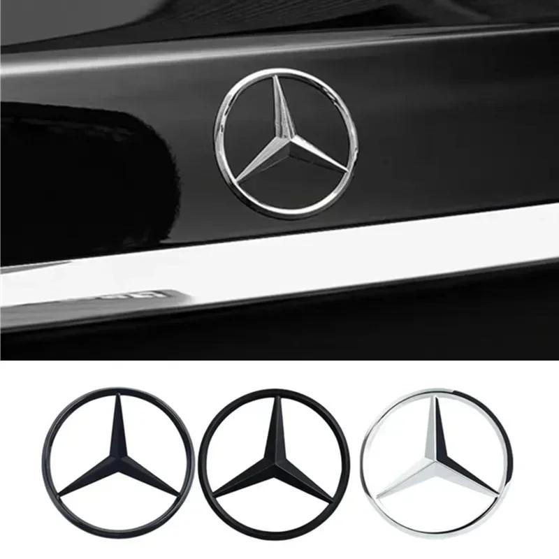 Для Mercedes Benz 9 см АБС Наклейка на задний багажник автомобиля Эмблема на багажник для Mercedes Benz S320 W164 W203 W204 W168 C180 E320 A200 CLA CLK