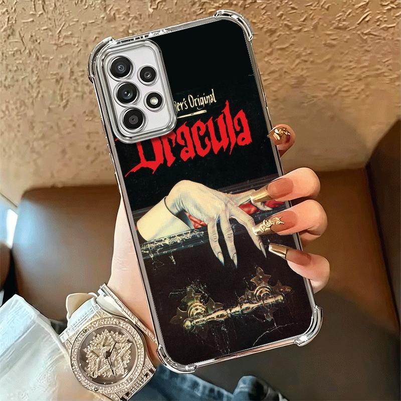 Gothic Vampire Scarlet Art Plating Phone Case For Samsung A17 A07 A37 A57 A16 A56 A15 A55 A14 A54 A13 A53 A26 A36 A25 A35 A24 A3