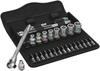 Wera 05004020001 Набор трещоток Zyklop Metal 8100 SA 28 предметов Импортировано из 10, Кнопка-переключатель, Привод 1/4", [Официально Япония]