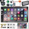 New 7" HD Bluetooth Touch Screen Double DIN Car Stereo Radio MP5 Player HD FM/USB/AUX RC SD with Backup Camera