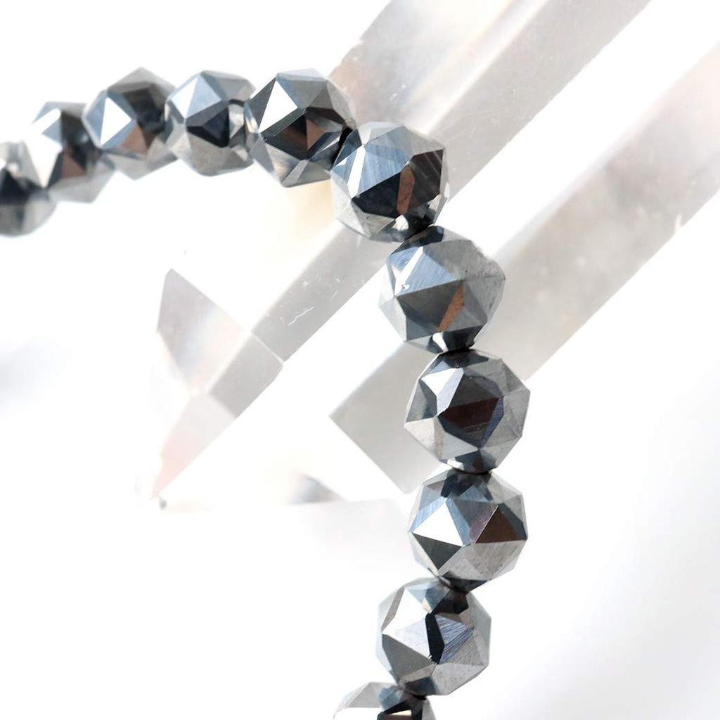 Star Cut Dazzling Terahertz Ore Bracelet 8mm Comes with Special Box Inner Diameter [GOLD STONE] Approx. 16.5cm