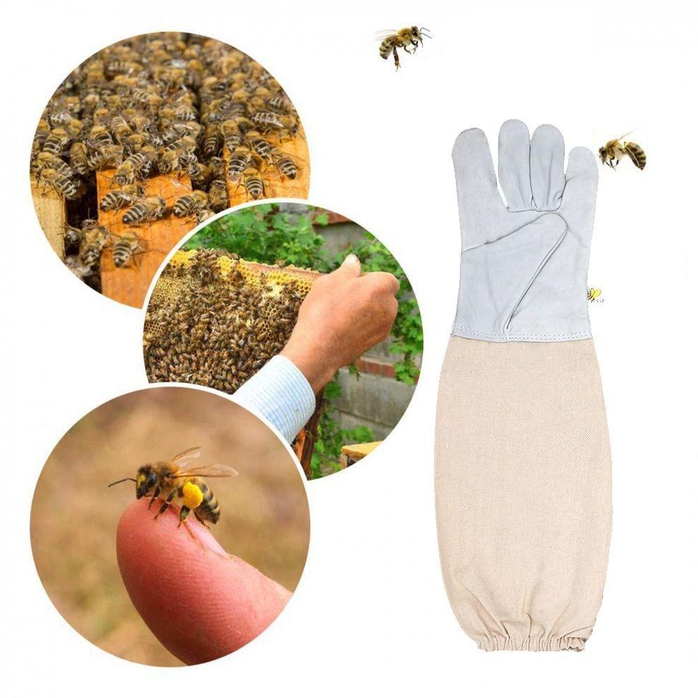 1 Pair Safe Anti-bee Gloves Professional Beehive Tools Beekeeping Gloves Beekeeping Tools