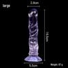 Mermaid Crystal Chrysanthemum Suction Cup Dildo & Threaded Anal Plug for Realistic Pleasure