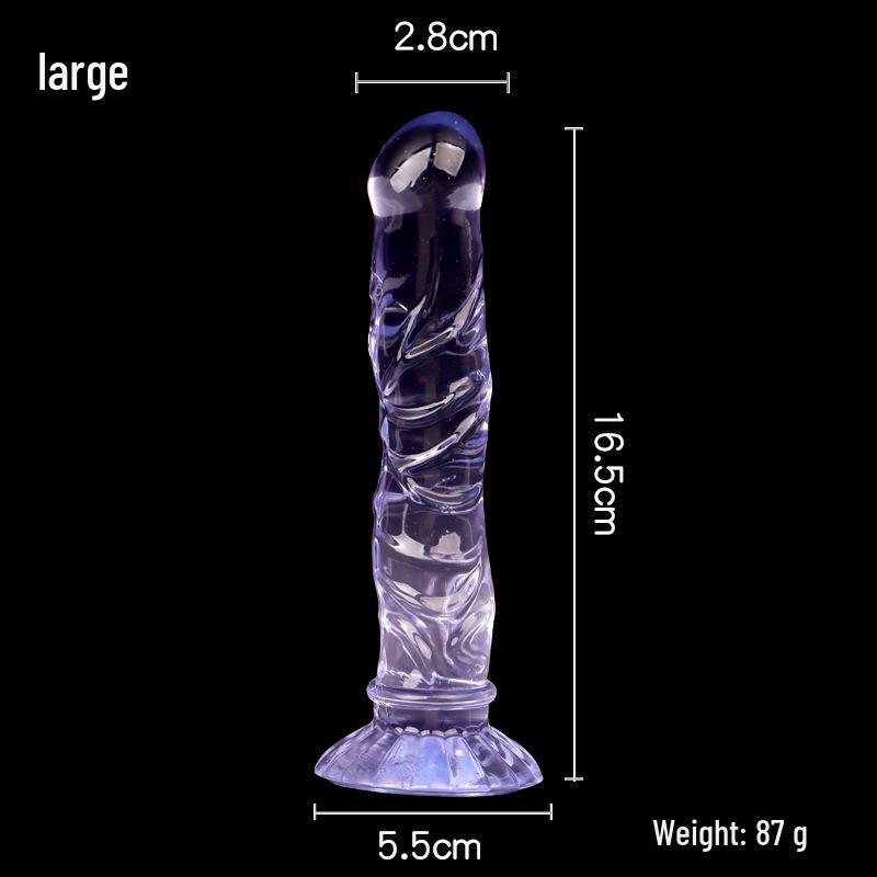 Mermaid Crystal Chrysanthemum Suction Cup Dildo & Threaded Anal Plug for Realistic Pleasure