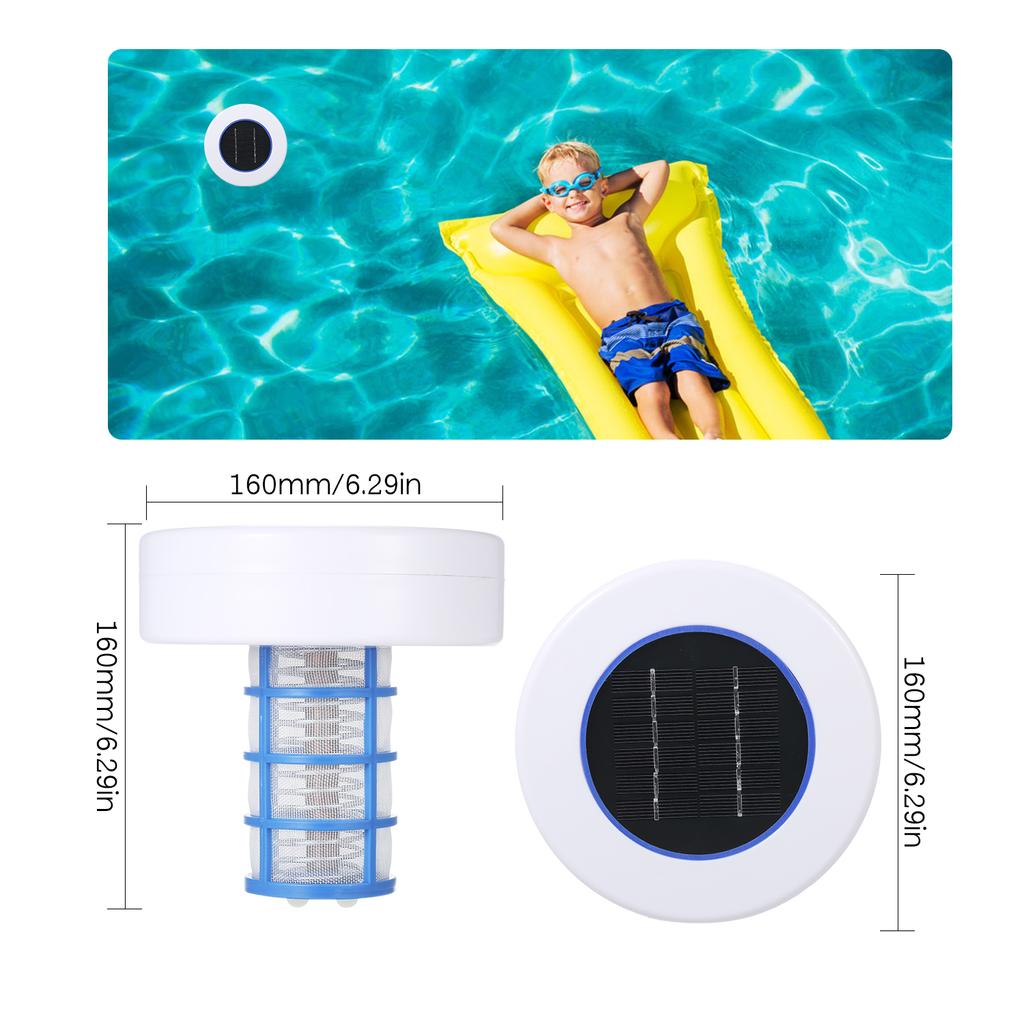 Очиститель бассейна на солнечной энергии Солнечный ионизатор бассейна Ингибирование водорослей в воде бассейна