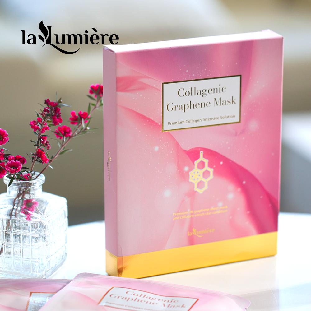 La Lumière Collagen Essence Mask Pack Graphene Microcurrent Lifting Pack 5 листов, 2 коробки, всего 10 листов, 5 листов