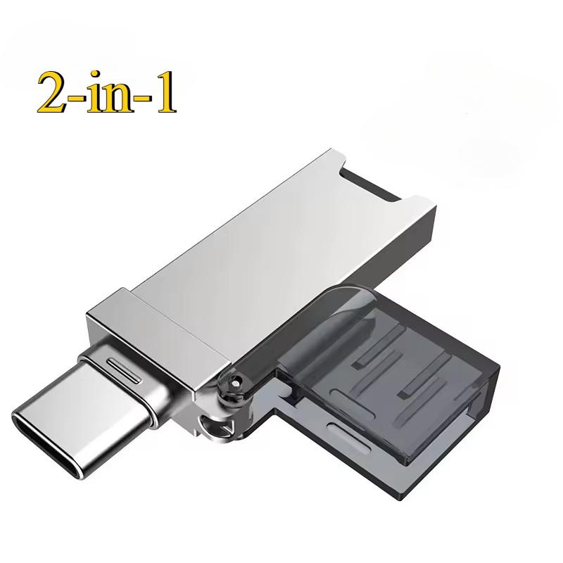 USB / Type C Кардридер для карт памяти Micro SD TF OTG адаптер для iphone 15 для Samsung для Xiaomi Redmi Huawei