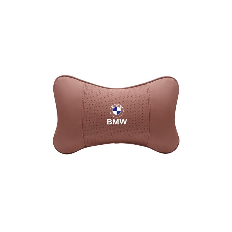 M logo Car Valve Cap Auto Seat Headrest Leather Neck Pillow Head Support For BMW X1 X2 X3 X5 X4 X6 X7 iX3 F20 F10 F07 E70 E46 FY6