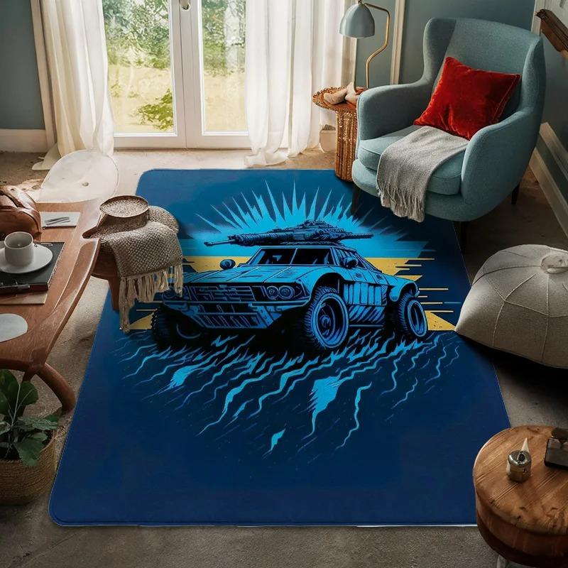 Коврик для пола в гостиную на автомобильную тематику, большой современный коврик для входной двери дома, праздничное украшение, ковер для комнаты
