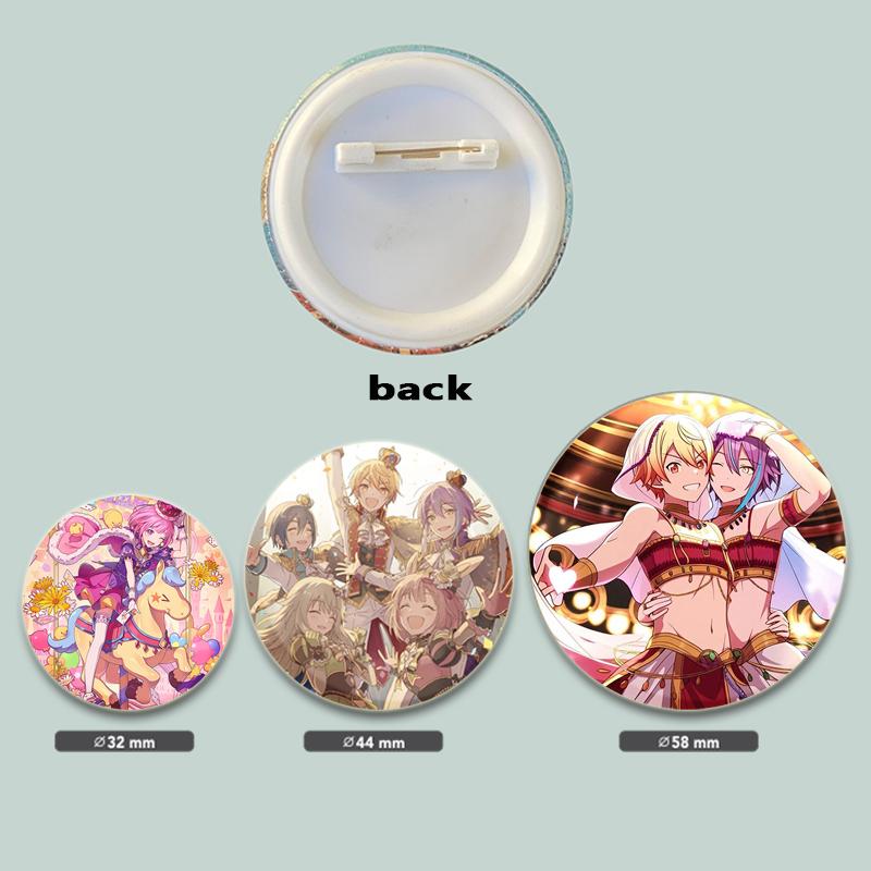 32/44/58 мм Project Sekai Wonderlands X Showtime Pin ручная работа брошь для одежды мультяшный косплей значок украшение на рюкзак ювелирные изделия подарок