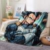 1PC Vegeta Print FlAannel Blanket, High quality Comfortable for All Seasons, Home Decor, Warmth and Comfort