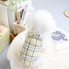 Pet Clothing Korean Version of Dog Clothes Teddy Skirt Dog Clothing  Teddy Cotton Plaid Straps