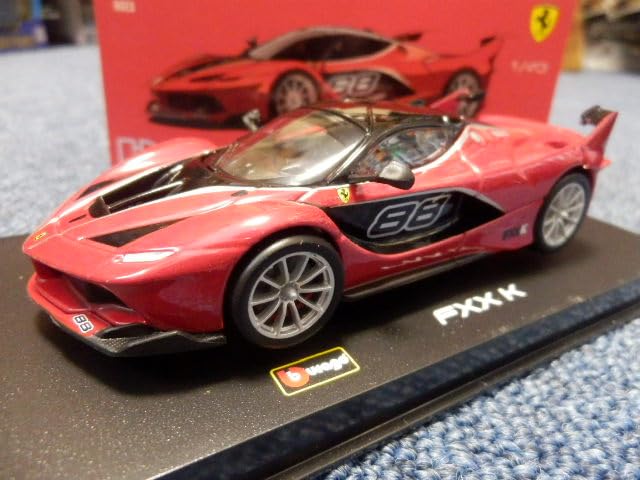 Miniature Car 1/43 Ferrari Miniature Car Burago Signature Ultra-Precision Series Ferrari FXX K Red #88 BBURAGO