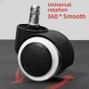 5/1PCS Chair Wheel Caster Replacement Soft Mute Desk Caster Wheels for Work Chair Heavy Duty Safe Rolling Office Chair Wheels