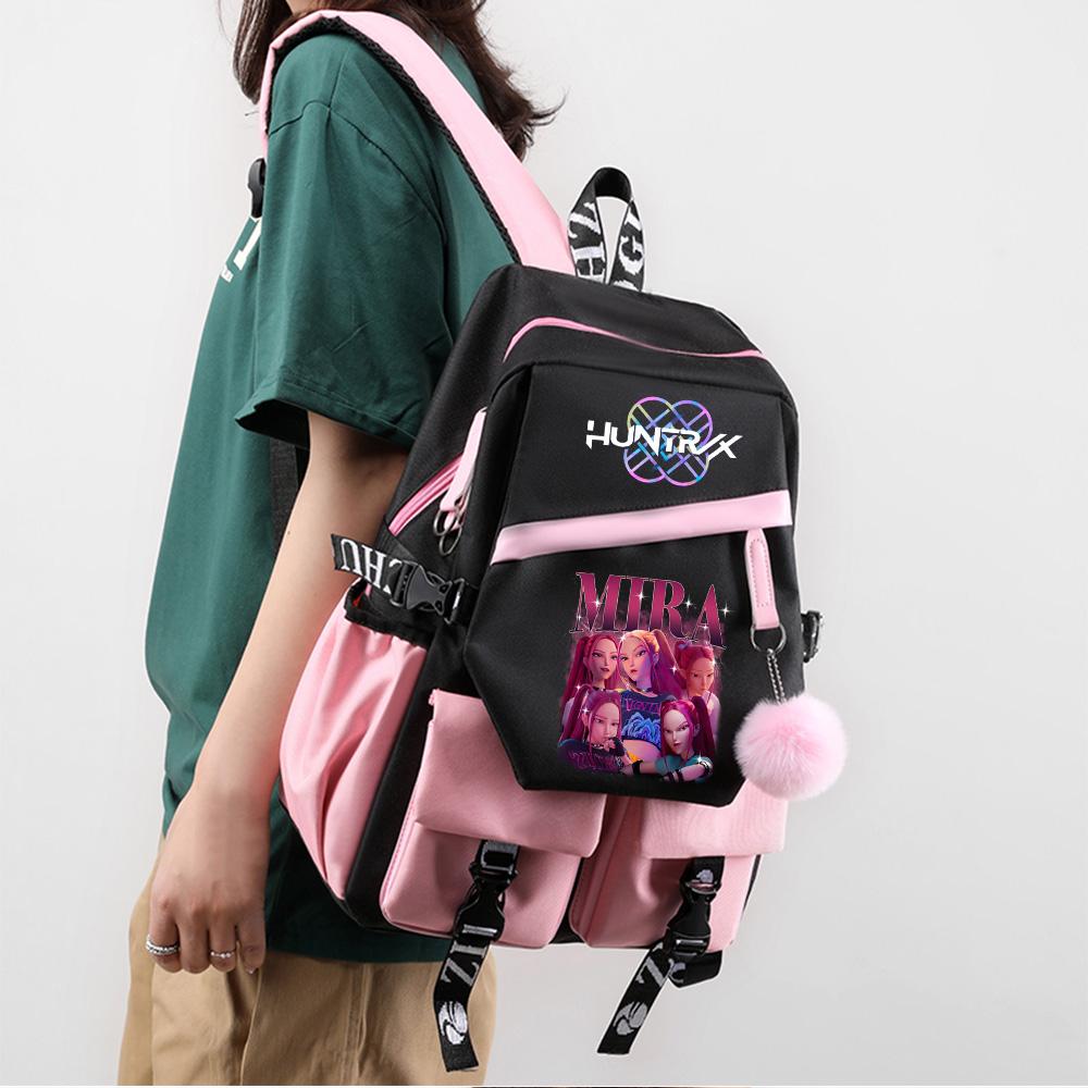 Anime Demon Hunters Printed Large Capacity Backpack for Teenger Student Girl Boy Schoolbag Bookbag Women Waterproof Travel Bag Gift