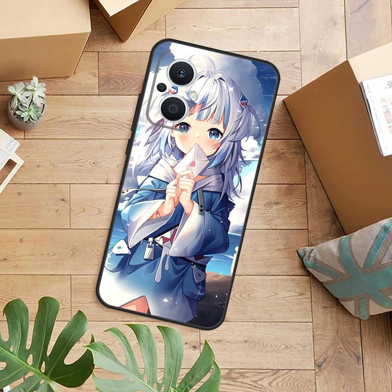 Anime Hololive Gawr Gura Phone Case For OPPO Reno 14 13 12 11 F 10 Pro 8T 7 8 Lite OPPO Find X8 X6 X5 X9 Pro Cover
