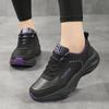 Autumn New Leather Platform Casual Shoes Sports Shoes Round Head Fashion Casual Women's Shoes Running Shoes