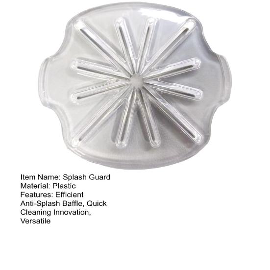 Anti-Splash Baffle for KitchenAid Mixers-Easy Clean Splash Guard Scraper Blade for Tilt-Head Stand Mixers Compatible with 6-Wire Whisk