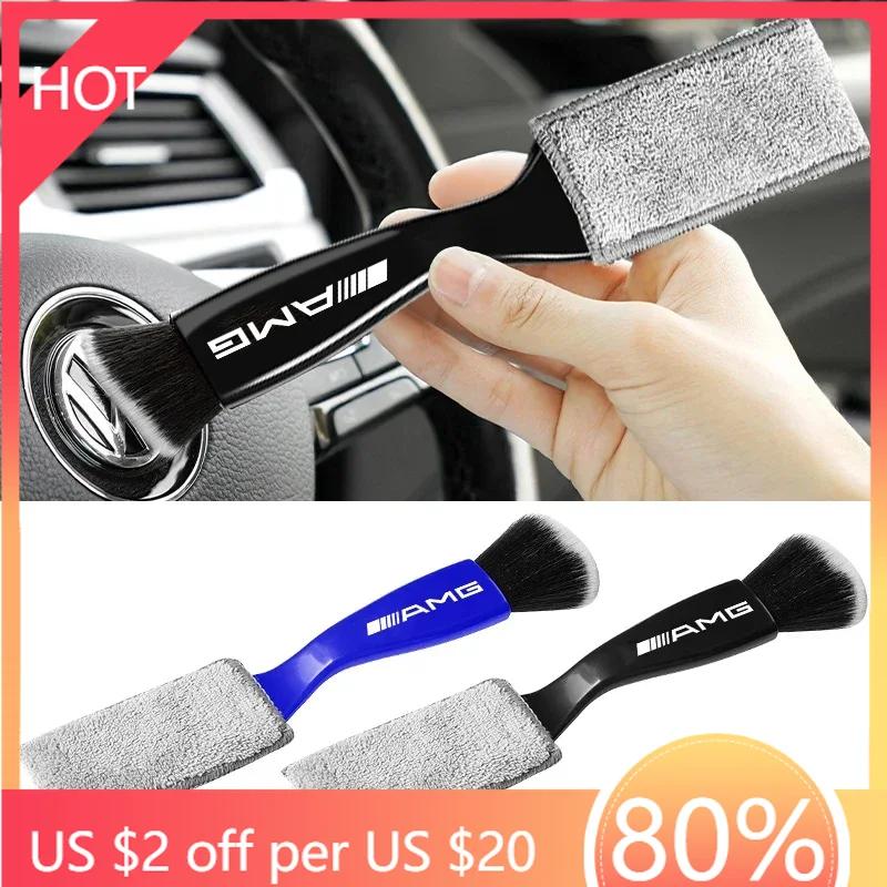 Car Sticker Car Conditioning Air Outlet Cleaning Brush Interior Brush Washer For Mercedes Benz W212 W204 W211W168 W213 W205 W210
