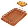 Grill Crispy Mesh Baking Tray Kitchen Tools Stainless Steel Non-stick Chips Basket For Oven Air Fryer BBQ Oil Frying Baking Pan