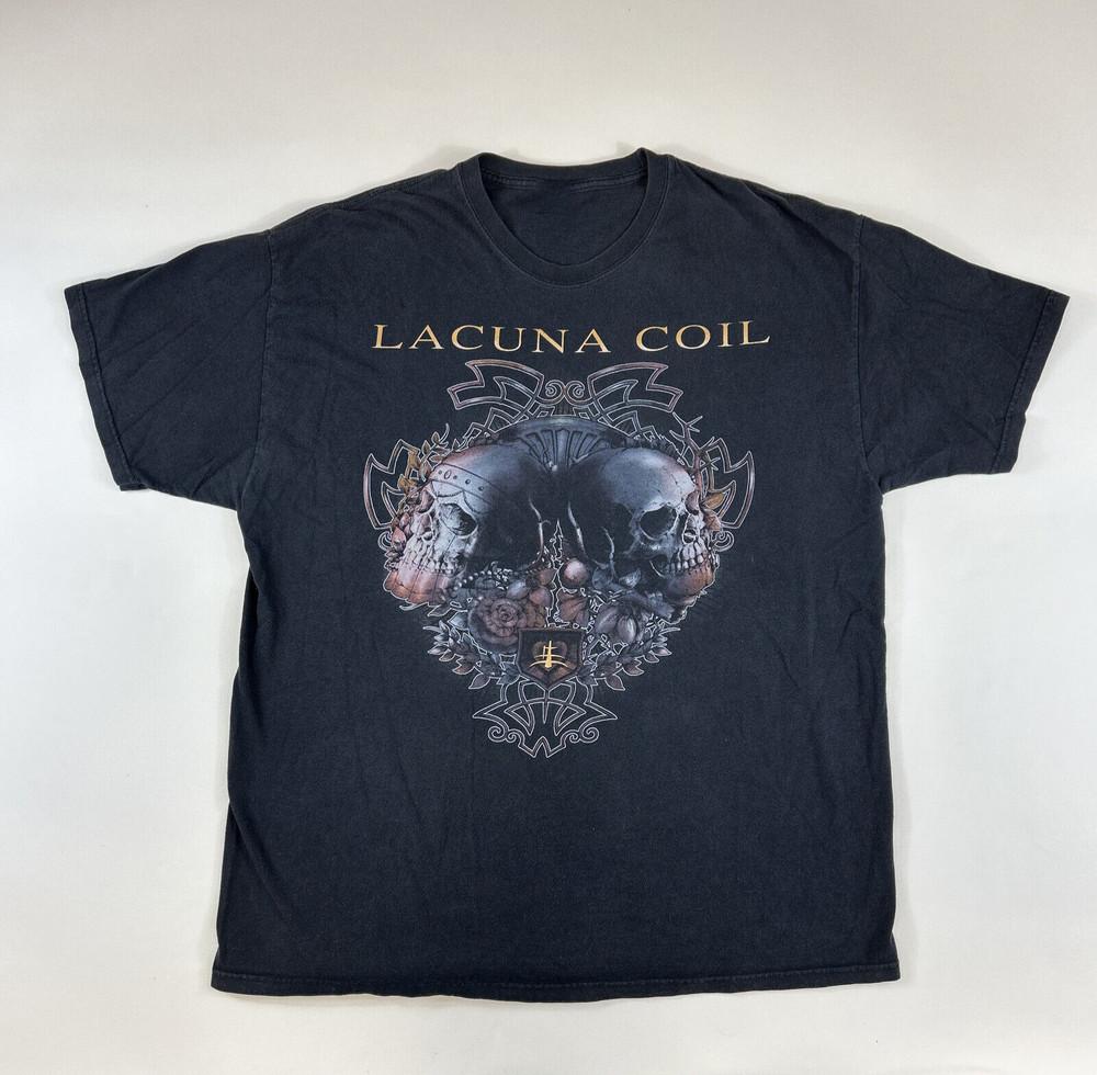Винтажная футболка унисекс группы Lacuna Coil Хлопковая футболка для взрослых SB078