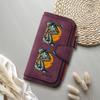 Cartoon Robot Skate Print Long Wallet Fashion Faux Leather Casual Purse for Cards Cash Holder