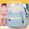 Letter Cartoon Bear Pattern Kids School Backpack With Ergonomic Straps Shoulder