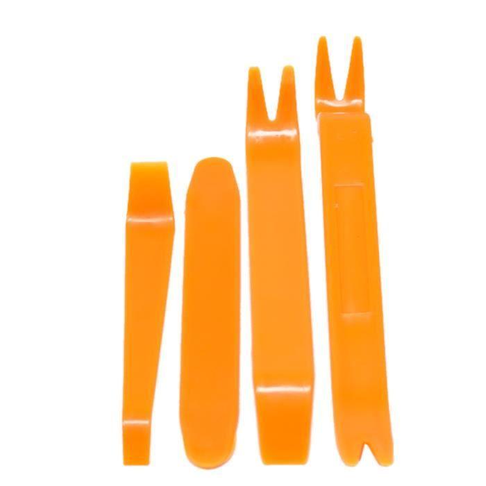 Kits De Panneaux De Clips De Porte Automobile - JAUNE - 4 PCS - Outils De Dépose De Garniture