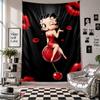 Wall TapestryBetty Boop Art Hanging Cloth Decorative Background Cover for Room Decoration