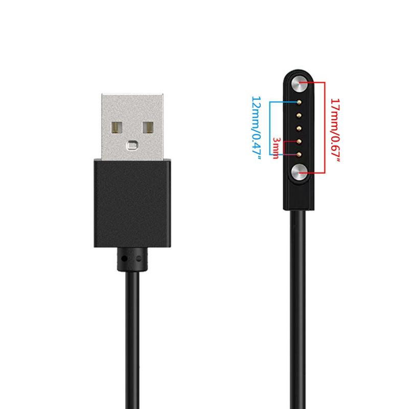 USB-кабель для быстрой зарядки, дата-кабель, адаптер питания, док-станция, магнитное крепление, подходит для USB 2.0 Male to 5 Pin Watch