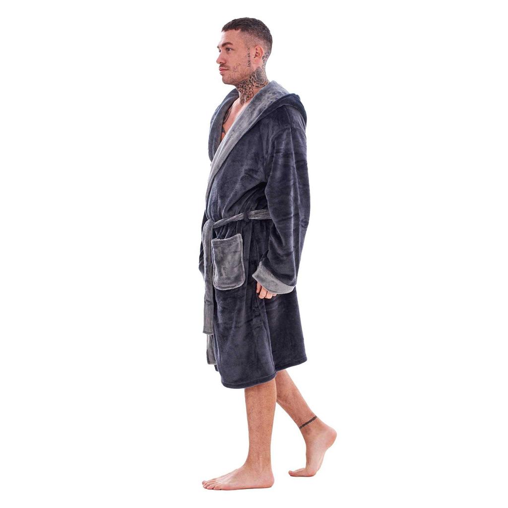 Keanu Mens Fleece Dressing Gown