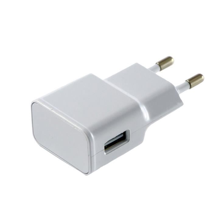 Pack Chargeur 3en1 - Phonillico® - Compatible Samsung Galaxy ALPHA-COREPRIME-GRANDPRIME - Blanc - USB 1M - 2A/1A
