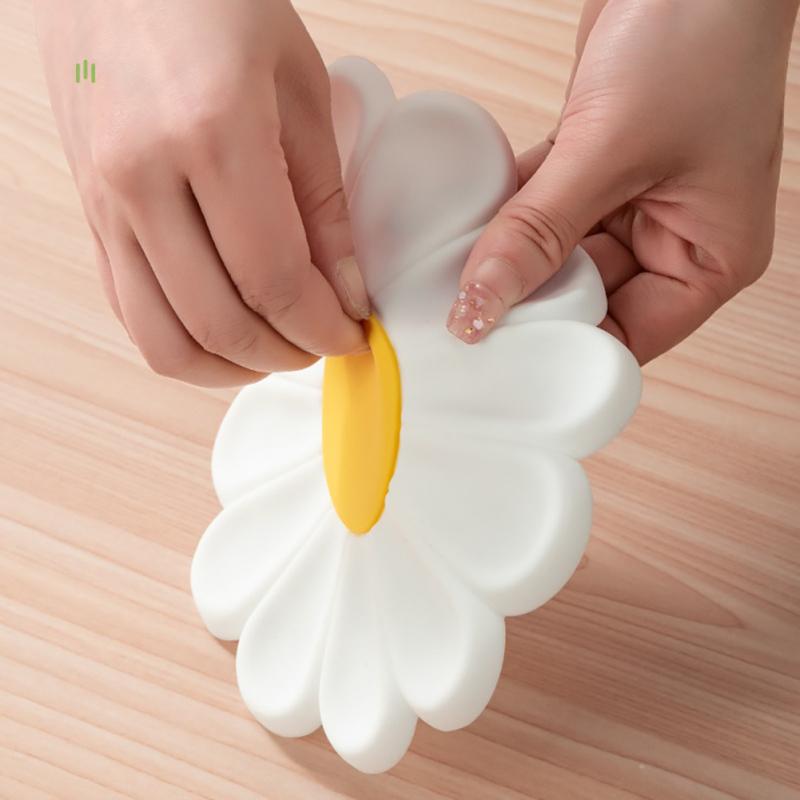 Силиконовая подставка "Ромашка" Утолщенная Нескользящая Защищающая от ожогов Жаростойкая Изоляционная подкладка Подставка под кастрюлю