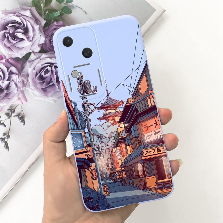 For Vivo V30 Pro Case V2319 Cute Fashion Cartoon Back Cover 6.78'' Soft Silicone Phone Case For Vivo V30 V 30 Pro VivoV30 Bumper