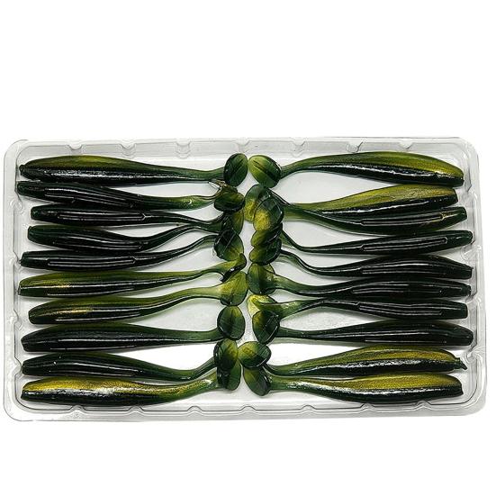 20 шт. 5,5 см светящаяся поддельная мягкая силиконовая искусственная приманка воблер рыбная приманка для плавания