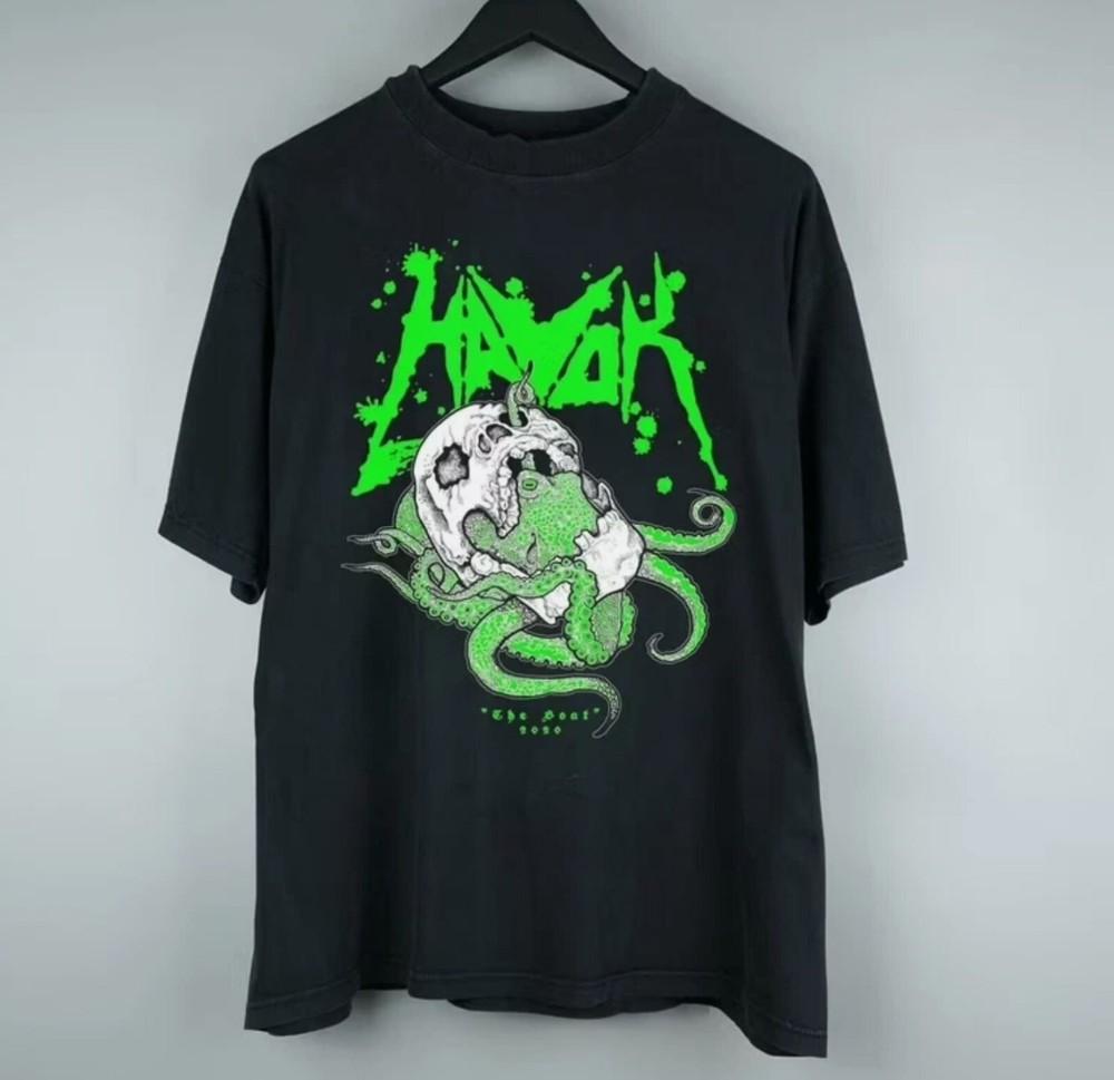 С Рождеством Хавок Бэнд Черная Футболка Все Размеры Унисекс