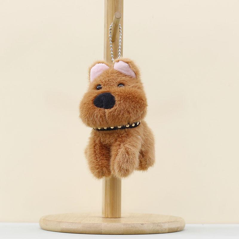 Милый ошейник собака мультяшное животное плюшевая игрушка брелок для детей коллекционеров и