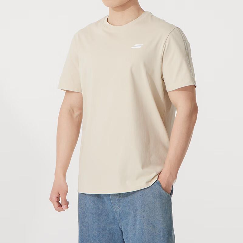 Skechers Sports Life Collection T Shirt Men's Apricot/0280 P225M270-0280