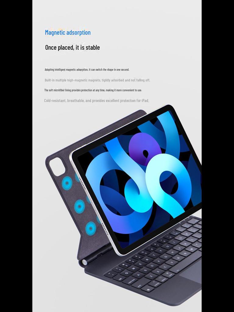 Совместимая с iPad Pro 11/Air 5/Magic Keyboard магнитная сенсорная клавиатура