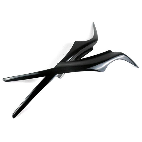 Блестящие черные накладки на фары для BMW 3 серии E90/E91 (2006-2011, 1 пара)