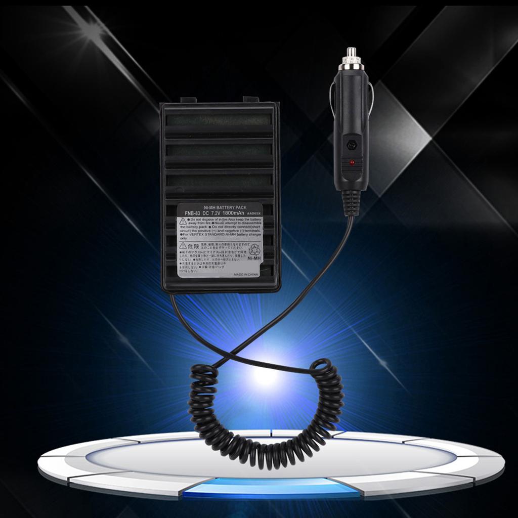 VX168 Walkie Talkie Car Battery Eliminator Adaptor for Yaesu FT‑60R FT‑60E for Vertex