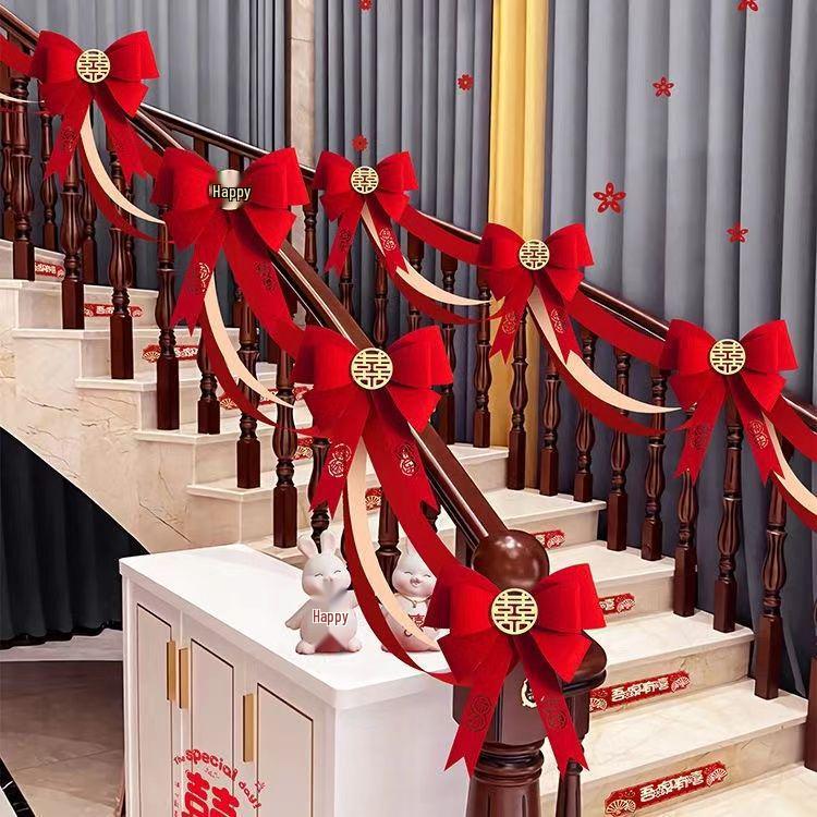 Wedding Room Decor: Stair Railing Flowers & Balloons Package