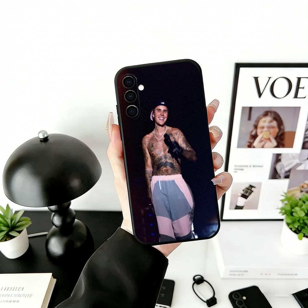 Чехол для телефона S-Singer Beliebers Черный Силиконовый Мягкий Для Samsung Galaxy A73,A72,A71,A70,A53,A52,A51