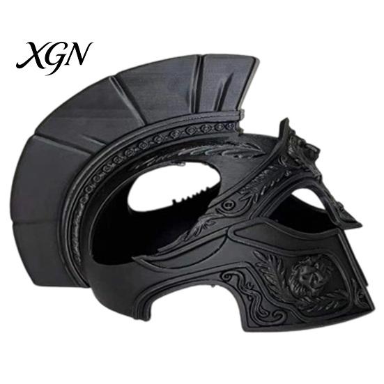Roman Centurion Cat Costume Helmet, 3D Printed Warrior Mask, for Halloween Funny Cosplay Mask Pet Party Accessories Outfit