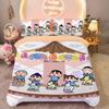 Duvet Cover Set Crayon Shin-chan Cartoon Bedding Set, Boy and Girl Home Room Bedroom Soft Duvet Set, King Size 260x240cm