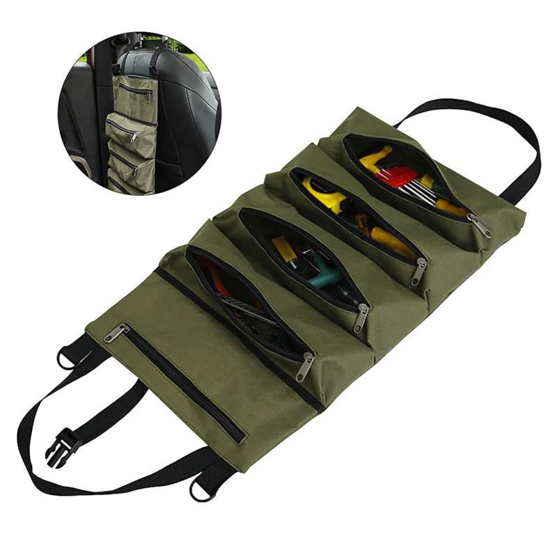 Car Tool Kit Electrician Bag Wear-resistant Tool Roll Multi-function Repair Tool Kit Car Tool Kit Auto Repair Kit