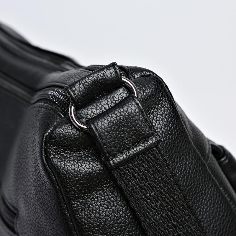 Women's Bag Large Capacity Crossbody Bag Soft Leather Shoulder Bag Mother Bag Multi-Layer Bag