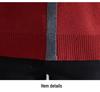 Mom's Red Fleece-Lined Winter Sweater - Perfect for New Year & Spring Festival for Middle-Aged and Elderly Women