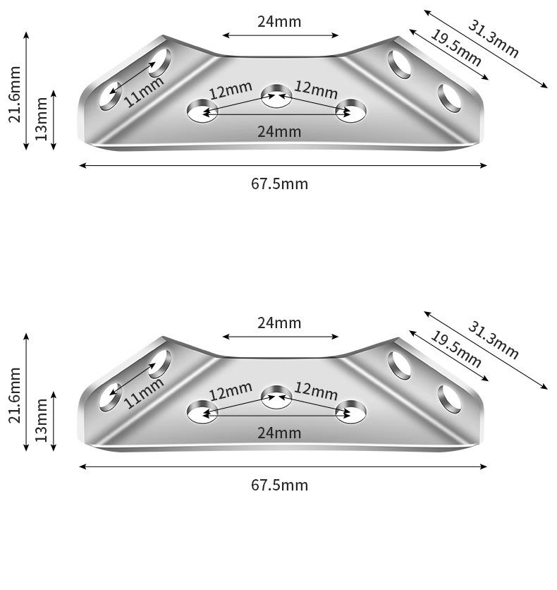 Multi-functional Furniture Corner Connectors with Screws Fixed On Three Sides For Shelves Cabinets Furniture Connectors